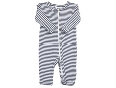 Joha jumpsuit dark gray stripes merino wool/silk